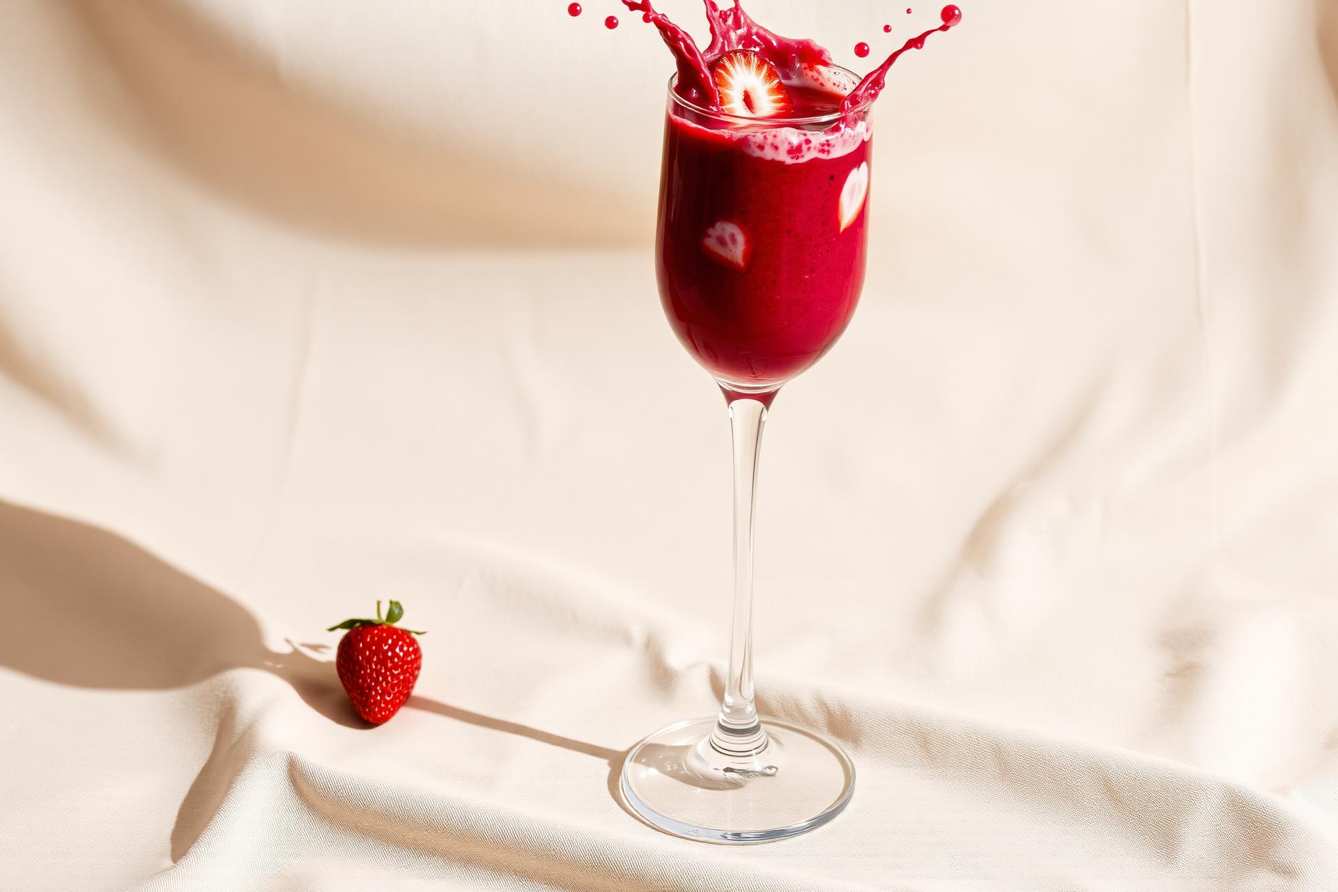 Frisk bær-smoothie hos Café Bloms